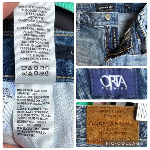 Lucky Brand Lolita Skinny Jeans Floral light Blue Wash Mis Rise Size 10/30 ORTA - Picture 9 of 10